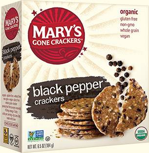 MARY`S GONE CRACKERS - Mary's Gone Crackers Black Pepper 6.5 oz (12 Pack)