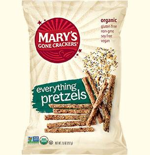 MARY`S GONE CRACKERS - Mary's Gone Crackers Everything Pretzels 7.5 oz (12 Pack)