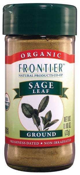 Frontier Natural Products - Frontier Natural Products Organic Ground Sage Leaf 0.8 oz