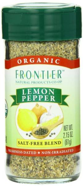 Frontier Natural Products - Frontier Natural Products Organic Lemon Pepper 2.5 oz