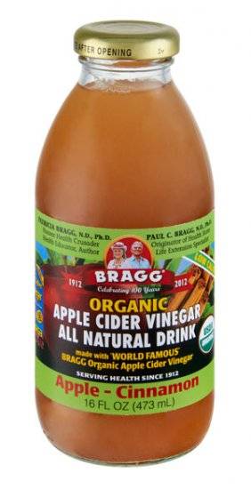 Bragg - Bragg Organic Apple Cider Vinegar Drink - Apple-Cinnamon 16 oz (12 Pack)