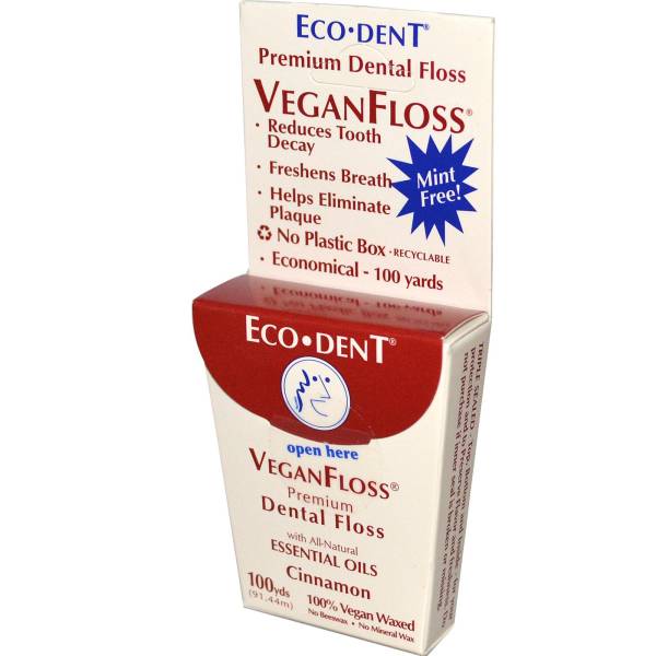 Ecodent - Ecodent VeganFloss Cinnamon 100 Yards (2 Pack)