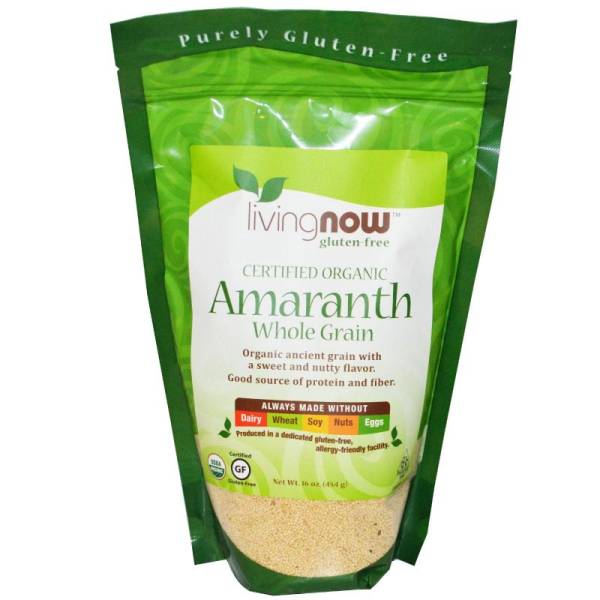 Now Foods - Now Foods Amaranth Grain Certified Organic 16 oz (2 Pack)
