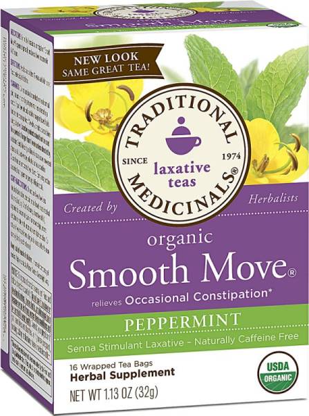 Traditional Medicinals - Traditional Medicinals Smooth Move Peppermint Tea 16 bag (2 Pack)