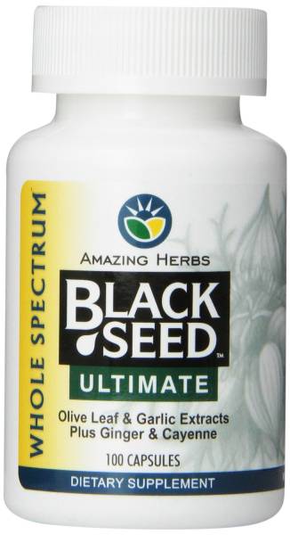 Amazing Herbs - Amazing Herbs Black Seed with Garlic 100 capsule
