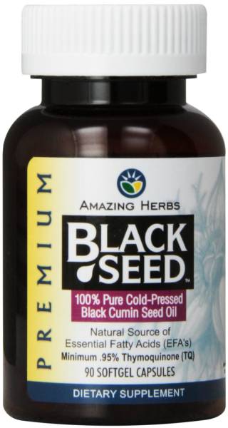 Amazing Herbs - Amazing Herbs Premium Black Seed Oil Softgels 500mg 90 softgel
