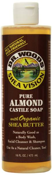 Dr Woods - Dr Woods Castile Soap Liquid Almond with Shea Butter 16 oz