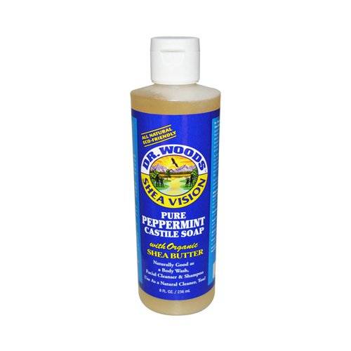 Dr Woods - Dr Woods Castile Soap Liquid Peppermint with Shea Butter 8 oz