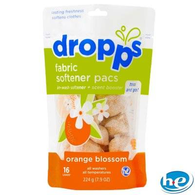Dropps - Dropps Scent Boosters Pacs In-Wash Softener + Enhancer Orange Blossom 16 ct