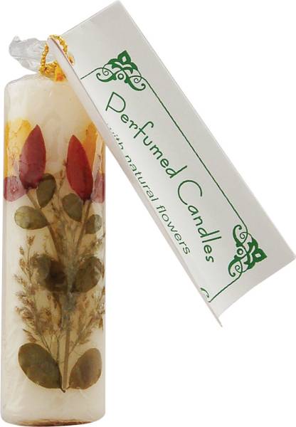 Auroshikha Candles & Incense - Auroshikha Candles & Incense Flower Candle Vanilla Cylindrical 2 cm