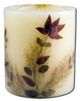 Auroshikha Candles & Incense - Auroshikha Candles & Incense Flower Candle Lavender Pillar 1 unit
