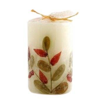 Auroshikha Candles & Incense - Auroshikha Candles & Incense Flower Candle Lavender Cylindrical 1 unit