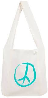 Eco-Bags Products - Eco-Bags Products Sami Bag Peace Print Emerald