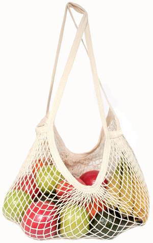 Eco-Bags Products - Eco-Bags Products String Bag Long Handle Natural Cotton Natural