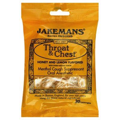 Jakemans - Jakemans Throat Lozenges Menthol Bag 30 ct - Honey Lemon