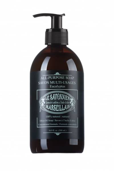 Le Savonnier Marseillais (The Soap Maker) - Le Savonnier Marseillais (The Soap Maker) All-Purpose Liquid Soap (Counter Top Pump) Eucalyptus 16.9 oz