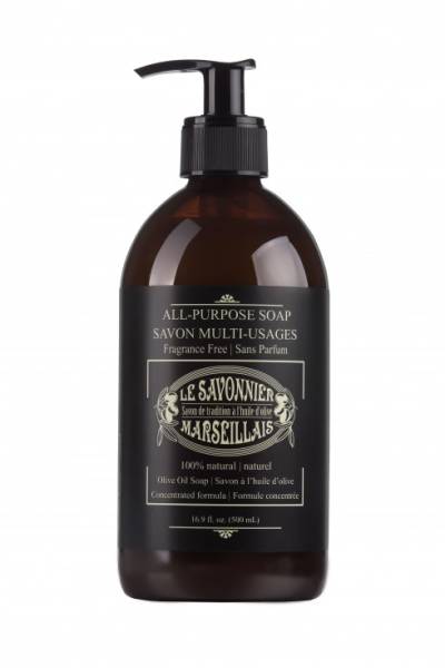 Le Savonnier Marseillais (The Soap Maker) - Le Savonnier Marseillais (The Soap Maker) All-Purpose Liquid Soap (Counter Top Pump) Fragrance Free 16.9 oz