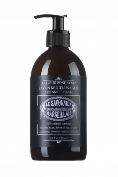 Le Savonnier Marseillais (The Soap Maker) - Le Savonnier Marseillais (The Soap Maker) All-Purpose Liquid Soap (Counter Top Pump) Lavender 16.9 oz