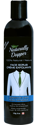 Naturally Dapper - Naturally Dapper Exfoliating Face Scrub for Sensitive Skin 6 oz