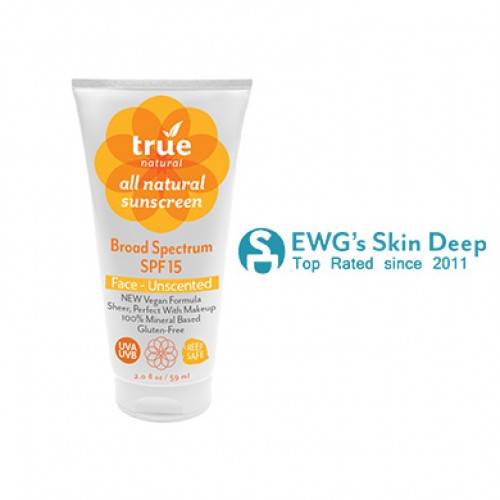 True Natural - True Natural Face Sunscreen SPF15 2 oz - Unscented