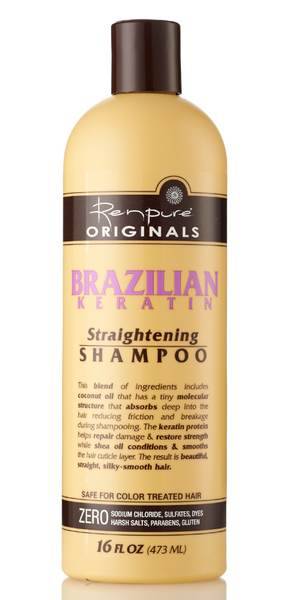 Renpure - Renpure Shampoo Straight Brazilian Keratin 16 oz