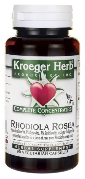 Kroeger Herb Products - Kroeger Herb Products Rhodiola Rosea Complete 90 cap vegi