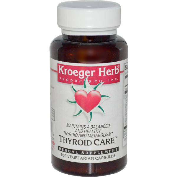 Kroeger Herb Products - Kroeger Herb Products Thyroid Care 100 cap vegi