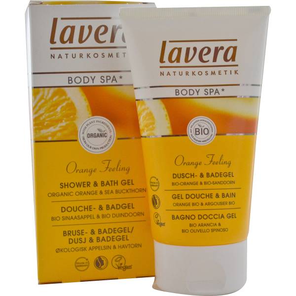 Lavera - Lavera Shower & Bath Gel 5 oz - Organic Orange & Organic Sea Buckthorn