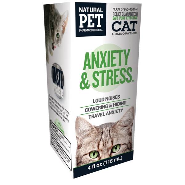 Natural Pet Pharmaceuticals - Natural Pet Pharmaceuticals Anxiety & Stress Cat 4 oz