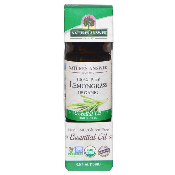 Nature's Answer - Nature's Answer Essential Oil Organic Lemongrass 0.5 oz