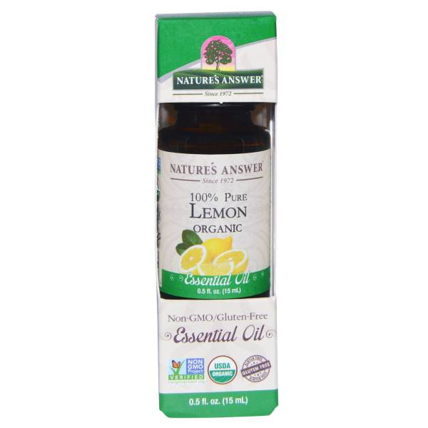 Nature's Answer - Nature's Answer Essential Oil Organic Lemon 0.5 oz
