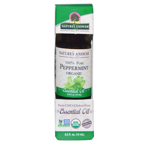 Nature's Answer - Nature's Answer Essential Oil Organic Peppermint 0.5 oz