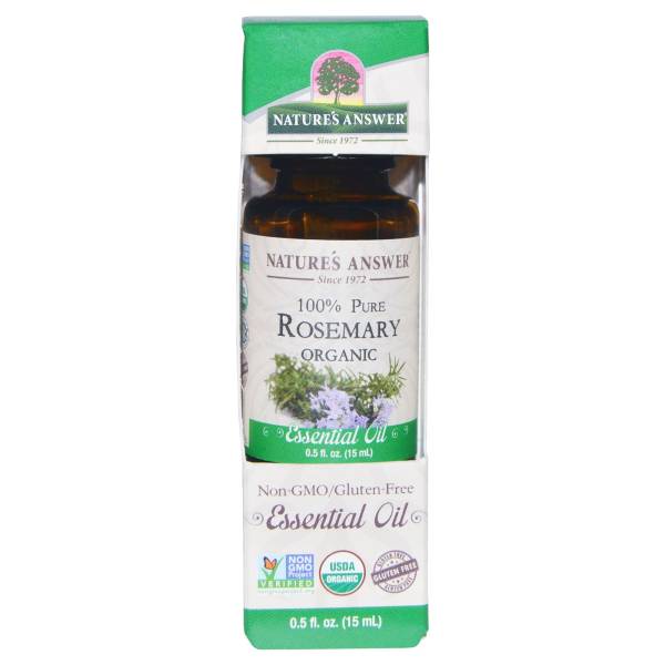 Nature's Answer - Nature's Answer Essential Oil Organic Rosemary 0.5 oz