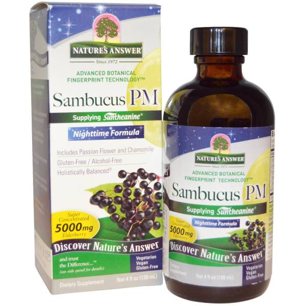 Nature's Answer - Nature's Answer Sambucus PM Nighttime Formula 4 oz