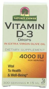 Nature's Answer - Nature's Answer Vitamin D-3 Drops 4000IU 0.5 oz
