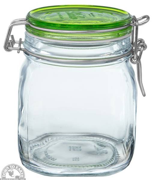 Down To Earth - Fido Jar .75 Liter with Green Top