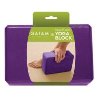 Accessories - Blocks, Bolsters & Wedges - Gaiam - Gaiam Yoga Essentials Block - Deep Purple