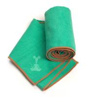 YogaRat Yoga Hand Towel - Seafoam/Tan