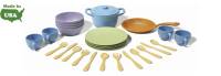 Toys - Dress Up & Pretend Play - Green Toys - Green Toys Cookware & Dining Set