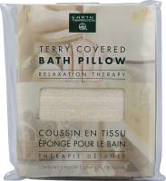 Earth Therapeutics Terry Covered Bath Pillow - Natural