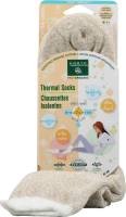 Earth Therapeutics Thermal Double Layer Socks - Beige/White