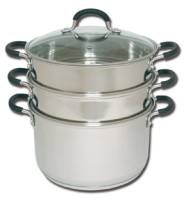 Joyce Chen 3 Tier Chinese Stainless Steel Steamer 6 qt