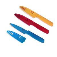 Utensils - Knives - Kuhn Rikon - Kuhn Rikon Colori Paring Knife Set - Red/Yellow/Blue