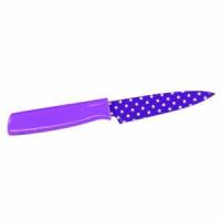 Kuhn Rikon Polka Dot Paring Knife - Purple