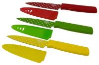 Utensils - Knives - Kuhn Rikon - Kuhn Rikon Colori Polka Dot Paring Knife Set - Red/Green/Yellow