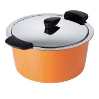 Bakeware & Cookware - Pots - Kuhn Rikon - Kuhn Rikon Hotpan Cook & Serveware Casserole 1 qt - Orange