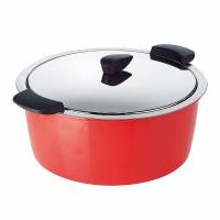 Bakeware & Cookware - Pots - Kuhn Rikon - Kuhn Rikon Hotpan Braiser 4.5 qt - Red