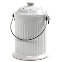 Norpro Ceramic Compost Crock 1 gal - White