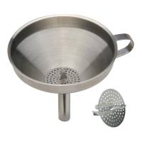 Norpro Stainless Steel Funnel With Strainer 5"