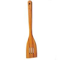 Norpro Bamboo Slotted Spatula With Flat Handle 12"
